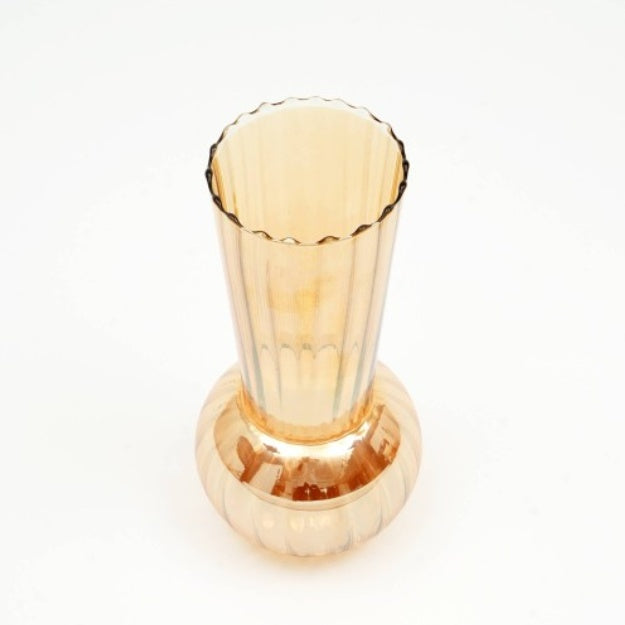 Whimsy Small Vase Elegant Decorative Accent For Home, Office & Events Modern Swirl Design For Floral Arrangements & Centerpieces