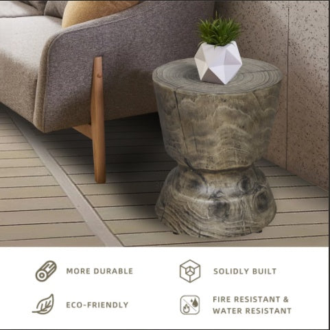 14.6 X 17 Wood Grain Decorative Table