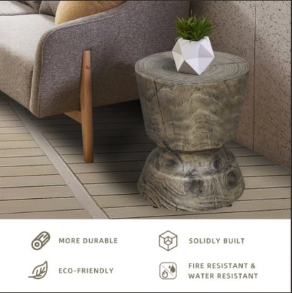 14.6 X 17 Wood Grain Decorative Table