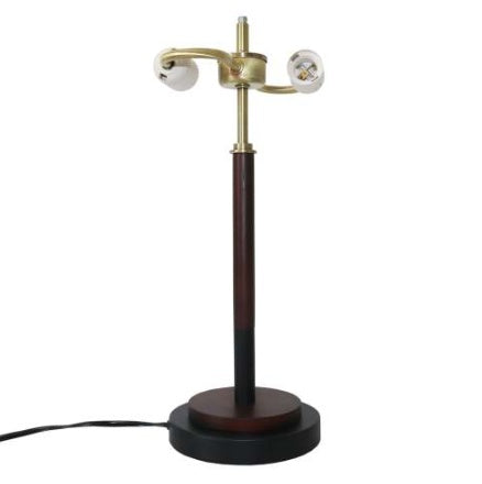 High Quality Hotel European Modern Bed Side Nightstand Decorative Led Table Desk Lamp, Cosmiclume Black Umbrella Shaped Table Lamp - Walnut - Bronze 110V