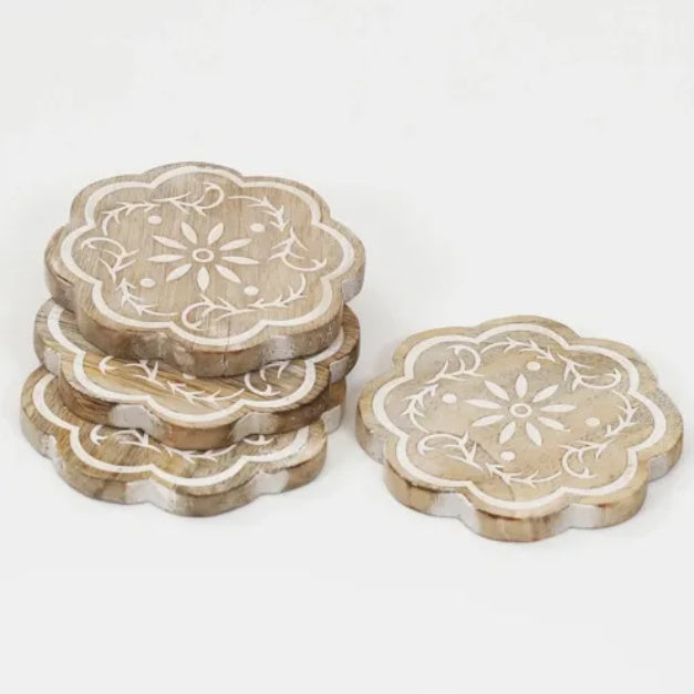 Assorted Design Coasters - Pack Of 6