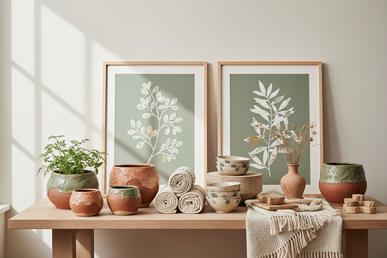 curated, artisan-quality planters, wall art, and home goods