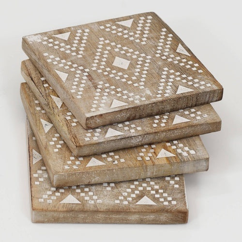 Assorted Design Coasters - Pack Of 6